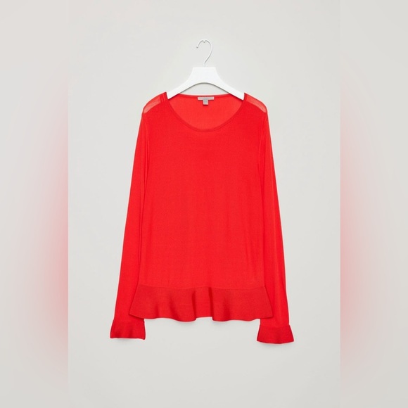 COS Fine Knit Sweater in Red - Size M - Picture 4 of 5